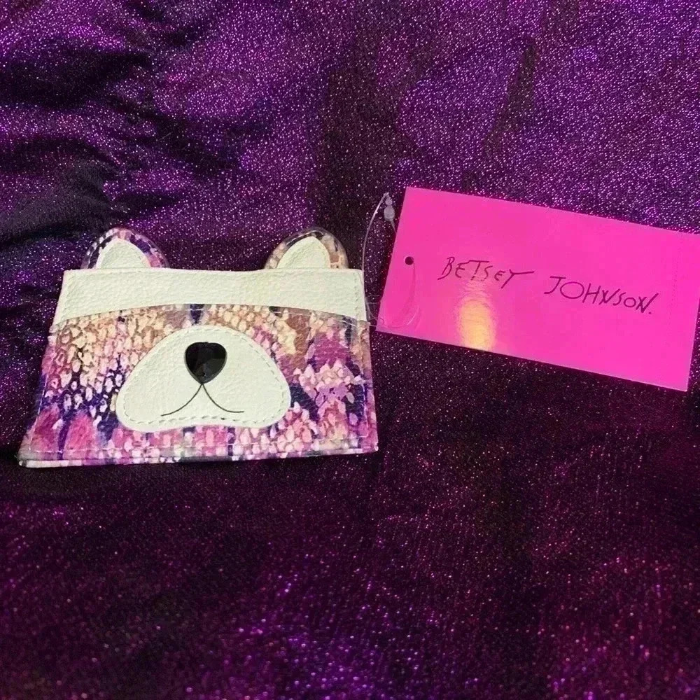 Betsey Johnson Kitsch card case